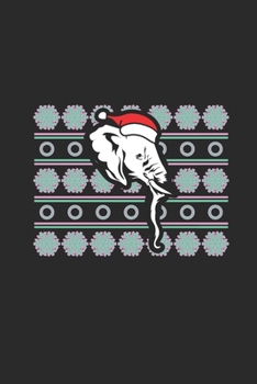 Paperback Ugly Christmas Elephant: Graph Paper Notebook (6" x 9" - 120 pages) Christmas Themed Notebook for Daily Journal, Diary, and Gift Book