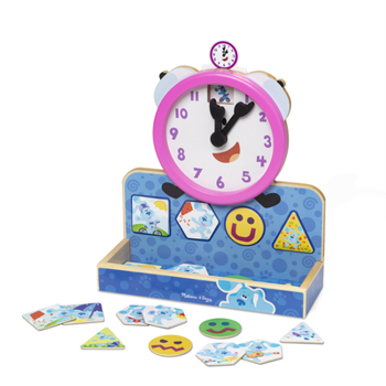 Toy Blues Clues & You Tickety Tock Wooden Magnetic Clock Book