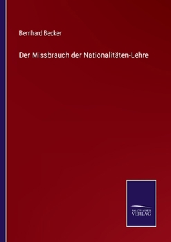 Paperback Der Missbrauch der Nationalitäten-Lehre [German] Book