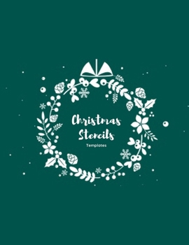 Paperback Christmas Stencils Templates size 8.5/11 Book