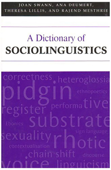 Hardcover A Dictionary of Sociolinguistics Book