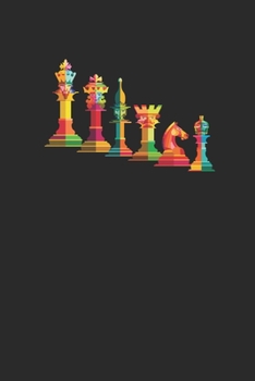 Colorful Chess: Graph Paper Notebook (6" x 9" - 120 pages) ~ Chess Game Notebook for Daily Journal, Diary, and Gift