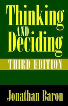 Paperback Thinking and Deciding Book