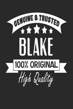 Paperback Genuine & Trusted Blake 100% Original High Quality: Password Logbook for Blake Book