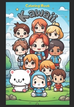 Paperback Kawaii Coloring Book-Lovely Images, Cute, Adorable, Charming Book