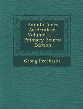 Paperback Adnotationes Academicae, Volume 2... - Primary Source Edition [Latin] Book