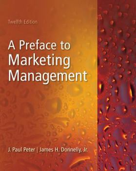 Paperback A Preface To Marketing Management Book