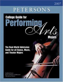 Paperback Peterson's College Guide for Performing Arts Majors Book