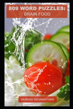 Paperback 809 Word Puzzles: Brain Food Book