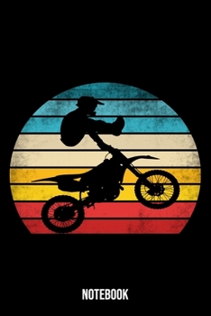 Notebook: Motocross Notebook Blank Dot Grid Dirt Bike Journal dotted with dots 6x9 120 Pages Checklist Record Book Take Notes Gift Planner Paper Men ... Motorsport Motocross Dirt Bike Lovers Fans