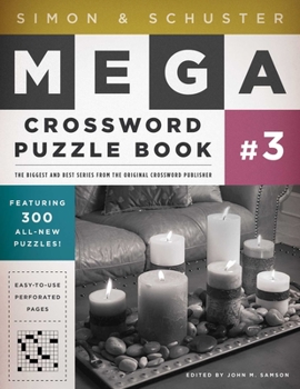 Paperback Simon & Schuster Mega Crossword Puzzle Book #3 Book