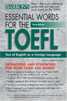 Paperback Essential Words for the TOEFL Book