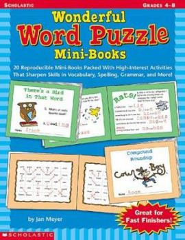 Paperback Wonderful Word Puzzle Mini-Books Book