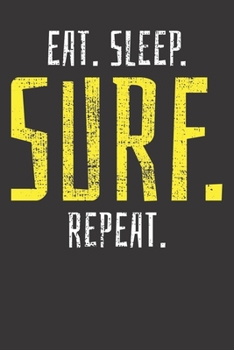 Paperback Notebook: Surfing Surfboard Surfer Vintage Gift College Ruled 6x9 120 Pages Book