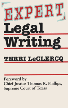 Paperback Expert Legal Writing Book
