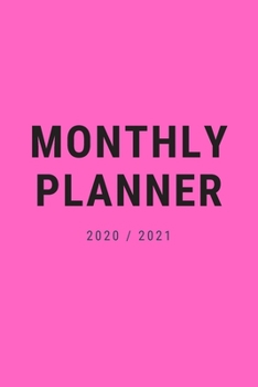 monthly planner 2020-2021: cute Notebook ,  Soft Cover, Matte Finish