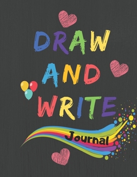 Draw and Write Journal: Grades K-2, Primary Composition Half Page Lined Paper with Drawing Space 8.5" x 11" Notebook 100 Pages