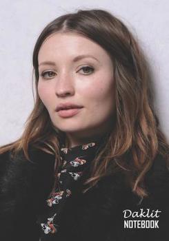 Notebook: Emily Browning Medium College Ruled Notebook 129 pages Lined 7 x 10 in (17.78 x 25.4 cm)