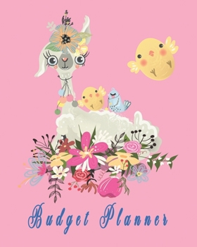 Paperback Cute Pink Floral Llama Budget Planner: The Well Designed Financial Planner that will Wisely Help You Manage Your Budget for Animal Lovers Book