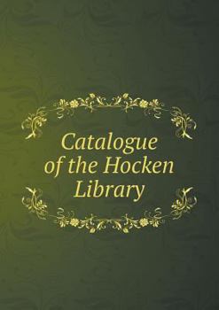 Paperback Catalogue of the Hocken Library Book