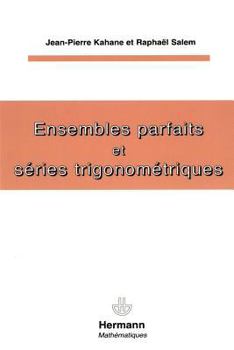 Paperback Ensembles parfaits et séries trigonométriques [French] Book
