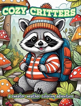 Paperback Cozy Critters: A Sweater Weather Coloring Adventure: Adult Coloring Book