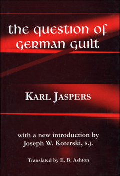 Hardcover The Question of German Guilt Book