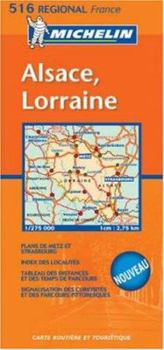 Paperback Michelin France Alsace, Lorraine Book