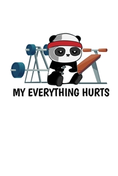 Notizbuch: Panda Fitness Training Sport Sarkasmus Geschenk 120 Seiten, 6X9 (Ca. A5), Punktraster (German Edition)