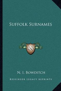 Paperback Suffolk Surnames Book