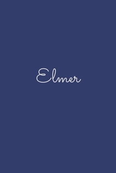 Elmer: notebook with the name on the cover, elegant, discreet, official notebook for notes, dot grid notebook,