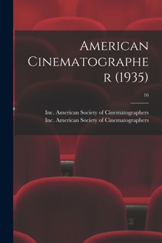 Paperback American Cinematographer (1935); 16 Book