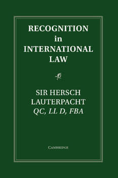 Paperback Recognition in International Law Book