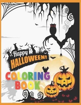 Paperback Happy Halloween: coloring book for kids ages 3-9 Book