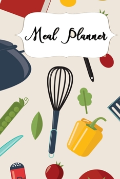 Paperback Meal Planner: Grocery List With Weekly Meal Planner Book