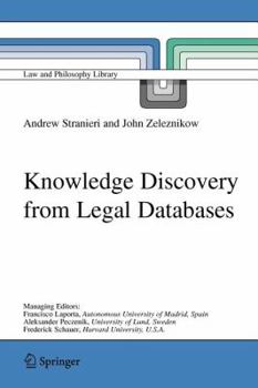 Paperback Knowledge Discovery from Legal Databases Book