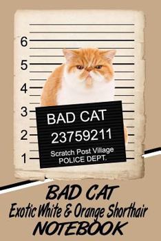 Bad Cat Exotic White & Orange Shorthair Notebook