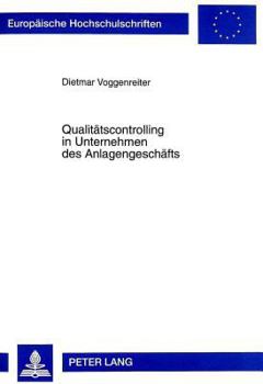 Paperback Qualitaetscontrolling in Unternehmen Des Anlagengeschaefts [German] Book