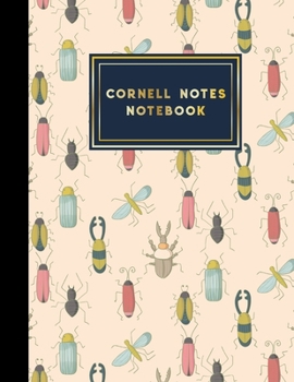 Cornell Notes Notebook: Cornell Method Paper, Cornell Note Taking System Notebook, Note Taking Notebook For College, Cute Insects & Bugs Cover