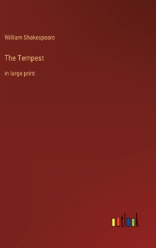 Hardcover The Tempest: in large print Book