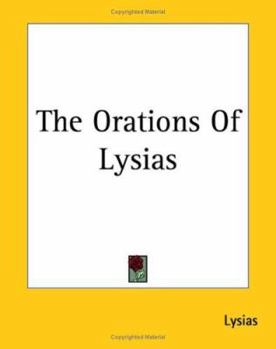 Paperback The Orations Of Lysias Book
