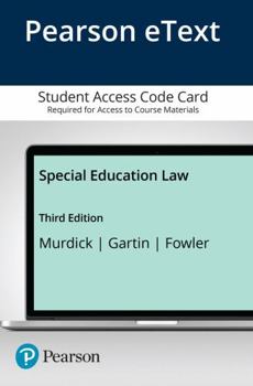 Printed Access Code Special Education Law -- Pearson Etext Book