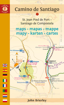 Paperback Camino de Santiago Maps: St. Jean Pied de Port - Santiago de Compostela [Dutch] Book