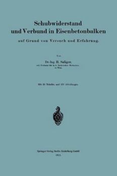 Paperback Schubwiderstand Und Verbund in Eisenbetonbalken Auf Grund Von Versuch Und Erfahrung [German] Book