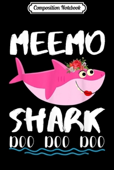 Paperback Composition Notebook: Meemo Shark Mother Grandma Halloween Christmas Journal/Notebook Blank Lined Ruled 6x9 100 Pages Book