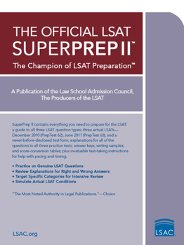Paperback The Official LSAT Superprep II: The Champion of LSAT Prep Book
