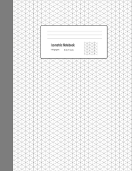 Paperback Isometric Notebook: Graph Paper Drawing Book Project Engineering Sketchbook Equilateral 0.28 for Decorative Art and Designer Book