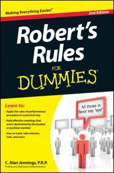 Paperback Robert's Rules for Dummies Book
