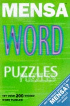 Hardcover Mensa Word Puzzles Book