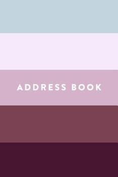 Paperback Address Book: Stripes, 6"x9", 130 Pages, Professionally Designed Book